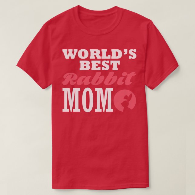 Camiseta O melhor coelho mães 1 (Frente do Design)