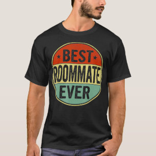 Camiseta O melhor colega de quarto de sempre, Estilo de ret