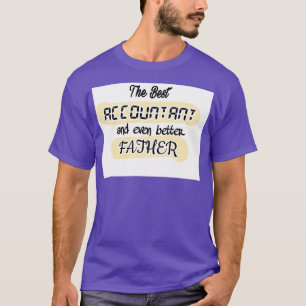 Camiseta O melhor contador e melhor contador de pais