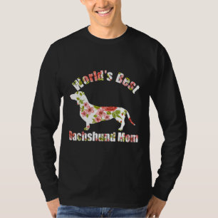 Camiseta O Melhor Dachshund Mãe Cachorro Mama Doxie Lover M