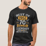 Camiseta O Melhor De 1952, 70 Anos, Presente De 70 De Anive<br><div class="desc">Melhor De 1952,  70 Anos Oferece Presente De 70 De Aniversário Para Homens</div>