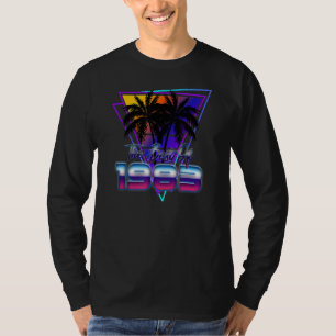 Camiseta O melhor de 1983 Synthwave Vaporwave Birthday u201