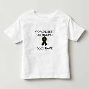 Camiseta O melhor Design de galgos do mundo personalizável