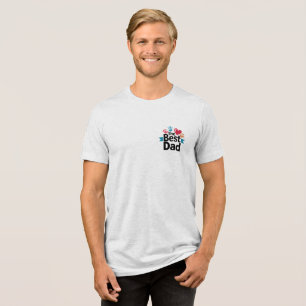 Camiseta O melhor design de texto do Pai