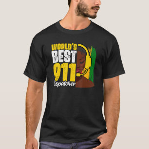 Camiseta O melhor despachante afro-americano 911