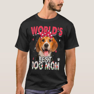 Camiseta O melhor Dia de as mães de mães de beagle do mundo