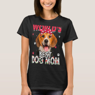 Camiseta O melhor Dia de as mães de mães de beagle do mundo