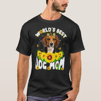 Camiseta O melhor Dia de as mães de mães de beagle do mundo