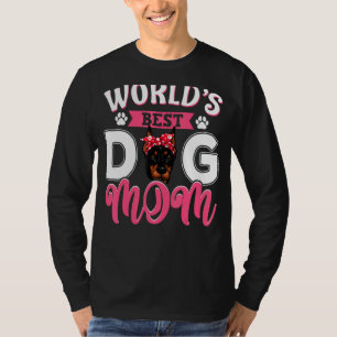 Camiseta O melhor Dia de as mães de mães de cão doberman do