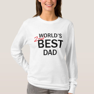 Camiseta O melhor Dia de os pais do segundo do mundo — engr