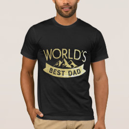 Camiseta O melhor Dia de os pais moderno Pai do mundo