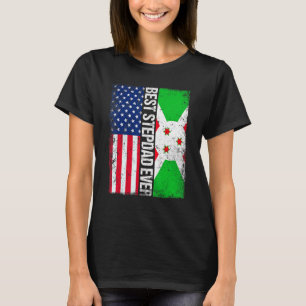 Camiseta O melhor Dia de os pais Stepdad do Burundi Sinaliz