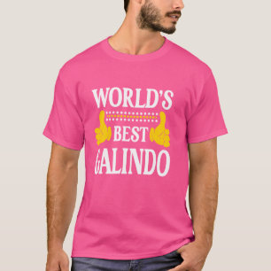 Camiseta O melhor do mundo do Sobrenome da família Galindo 