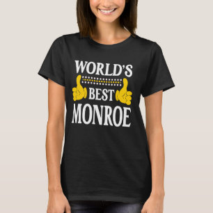 Camiseta O melhor do mundo do Sobrenome da família Monroe S