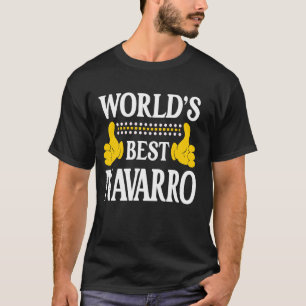 Camiseta O melhor do mundo do Sobrenome da família Navarro 