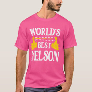 Camiseta O melhor do mundo do Sobrenome da família Nelson S