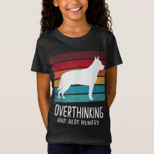 Camiseta O melhor doador do Heeler azul e vermelho é o melh
