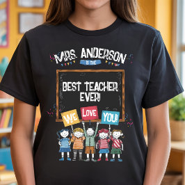 Camiseta O melhor dote de professor personalizado de sempre