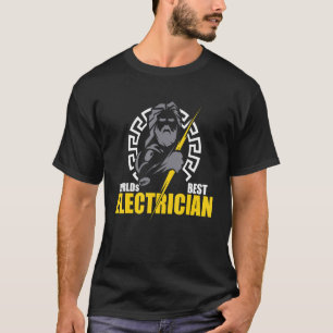 Camiseta O melhor eletricista do mundo, Zeus Deus