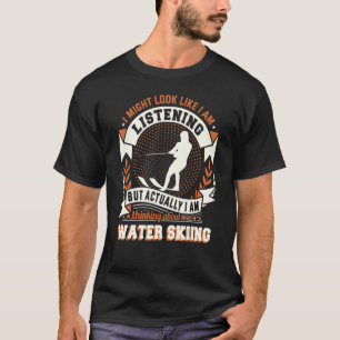 Camiseta O melhor esqui de água esquiando barco esqui a cab