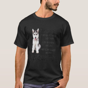 Camiseta O Melhor Husky Cachorro Pai Feliz Dia dos Pais