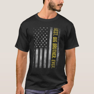 Camiseta O Melhor Irmão Grande Alguma Vez Vintage, Bandeira