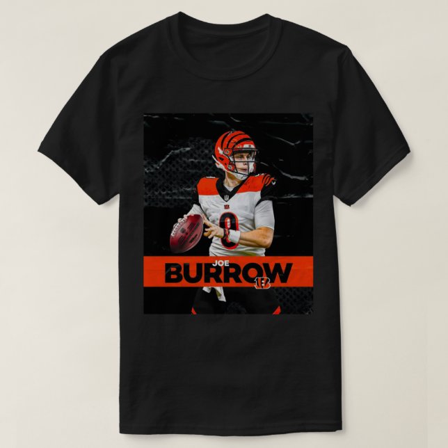 Camiseta O melhor jogador 9 Joe Burrow (Frente do Design)