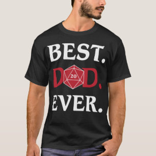 Camiseta O melhor jogo do papel da fantasia dos dados 20d