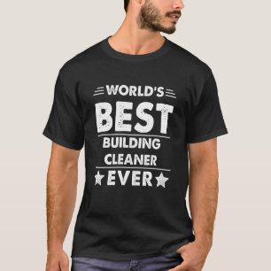 Camiseta O melhor limpa-prédio do mundo em 1° lugar