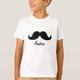 CAMISETA O MELHOR MOSTACHE NEGRO PERSONALIZADO