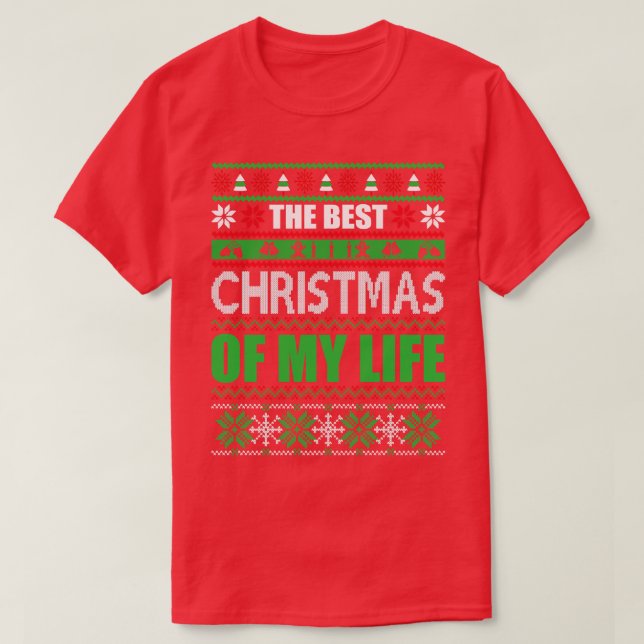 Camiseta O melhor natal da minha vida (Frente do Design)
