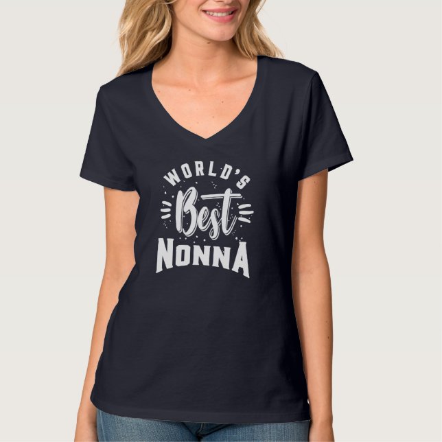 Camiseta O melhor nonna do mundo (Frente)