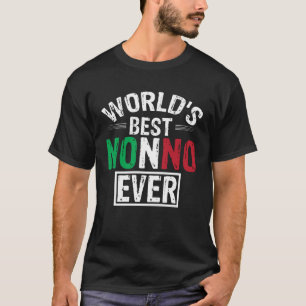 Camiseta O Melhor Nonno do Mundo Avô Italiano