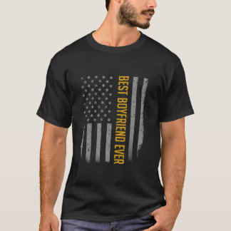 Camiseta O Melhor Padrinho De Bandeira Americano Para Pais