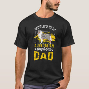 Camiseta O melhor Pai australiano de pastores australiano A