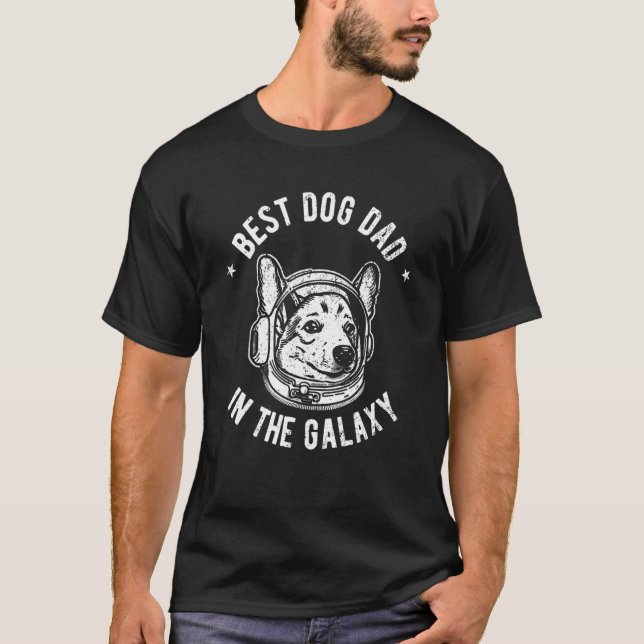 Camiseta O Melhor Pai Corgi da galáxia (Frente)