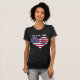 Camiseta O melhor Pai da América Flag Heart (Frente Completa)
