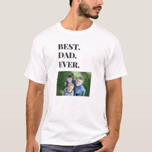 Camiseta O Melhor Pai De Aniversário De Crianças Foto Mod