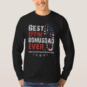 Camiseta O Melhor Pai De Bônus Effin Para Obrigados Para Co