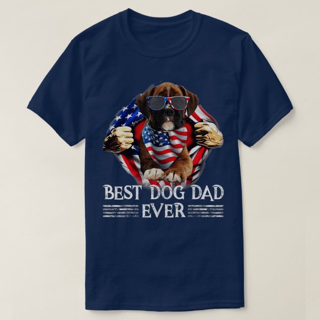 Camiseta O Melhor Pai De Boxer Alguma Vez Presente De Bande (Frente do Design)