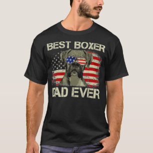 Camiseta O melhor Pai de Boxer jamais Cachorro sobrevoando 
