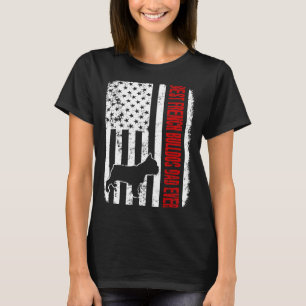 Camiseta O melhor Pai de Buldogue francês jamais na bandeir