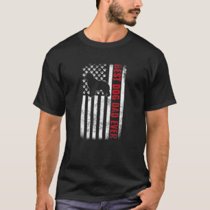 Camiseta O Melhor Pai De Cachorro Alguma Vez Americano Flag