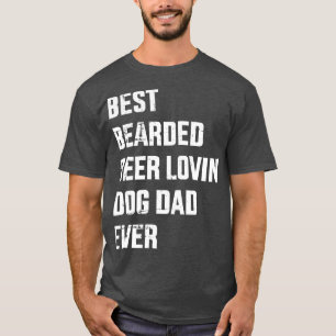 Camiseta O melhor pai de cachorros adoráveis de cerveja par