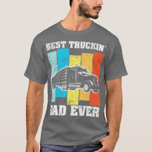 Camiseta O melhor pai de caminhões de um grande caminhão-re