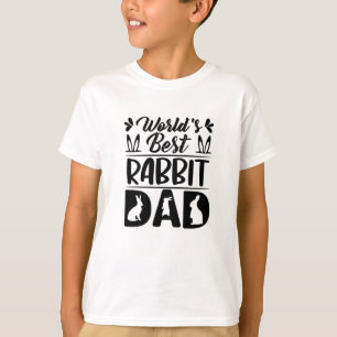 Camiseta O melhor Pai de coelho do mundo - Filha-Mãe-Engra
