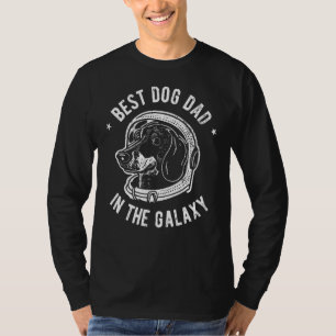 Camiseta O melhor Pai de Dachshund na galáxia cão de salsic