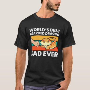 Camiseta O melhor Pai de dragão barbudo do mundo