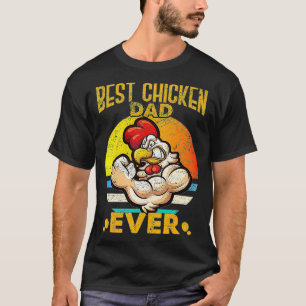 Camiseta O melhor pai de galinha vintage da