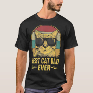 Camiseta O Melhor Pai De Gato Da Vintage É Engraçado Para H